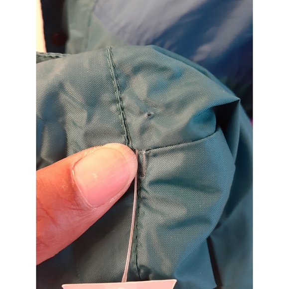 💎NEW Rare Vintage Unisex Sumaggo Turquoise Windbreaker Jacket - Picture 7 of 9
